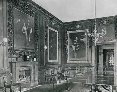 The East Side of the Great Dining Room (b/w photo)