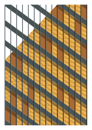 375 Park Avenue, NYC, 2015 (graphic giclee print)
