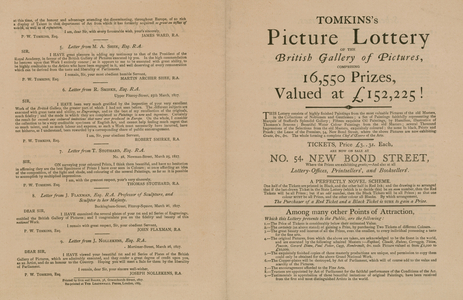 Tomkins's Picture Lottery of the British Gallery of Pictures (engraving)