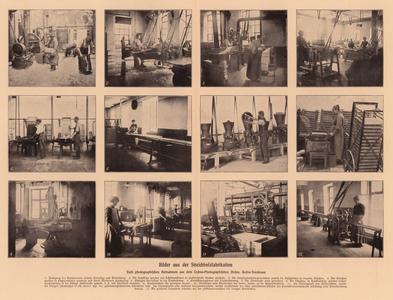 Match making factory, 1906-1913 (b/w photo)