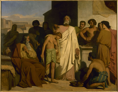The anointing of David by Samuel, 1842 (oil on canvas)