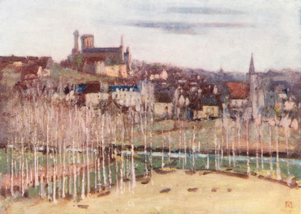 Le Grand Pressigny (colour litho)