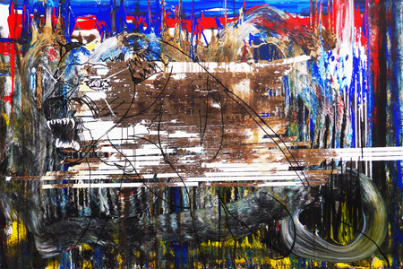 Surportrait : One dog 2, 2015 (acrylic on canvas)