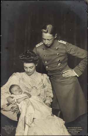 Duchess Cecilie with William of Prussia, child