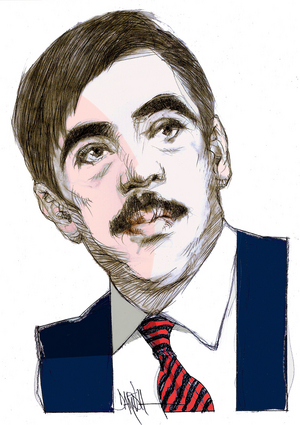 Angelo Maria Ripellino, 2020 (digital coloured pencil drawing)
