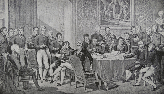 The Epoch-making Congress of Vienna, 19th century (engraving)