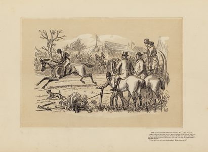 The Tumbletown Steeple-Chase, No 1, The Favourite (engraving)