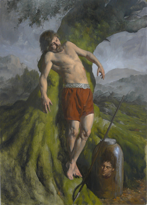 Odin, 2009 (oil on board)
