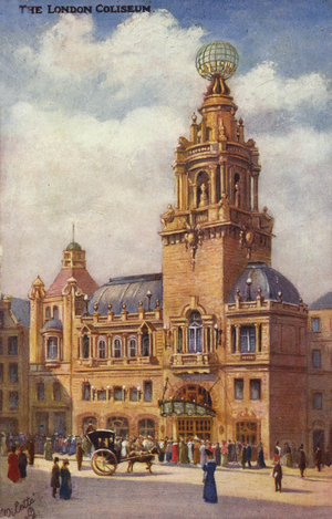 The London Coliseum (colour litho)