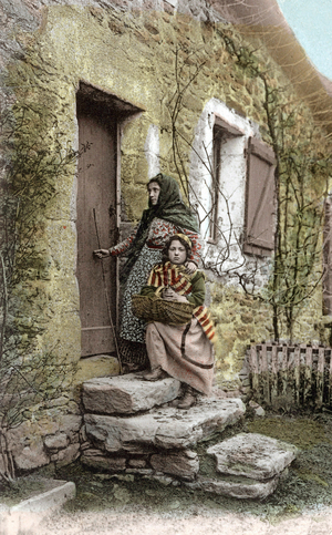 the young beggars (postcard)