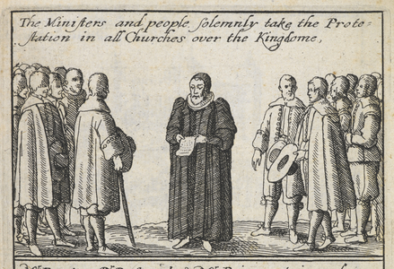 The ministers and people solemnly taking the protestation in all churches over the kingdome.All the memorable & wonder strikinge Parlamentary mercies effected for an afforded unto this our English Nation within this space of lesse than 2 Yeares past Aº 1641 & 1642.London, 1642