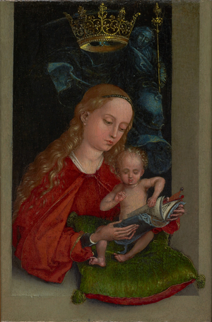 Madonna and Child in a Window, c.1485-1490 (Oil on panel)