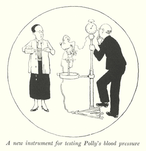 A new instrument for testing Polly's blood pressure (litho)