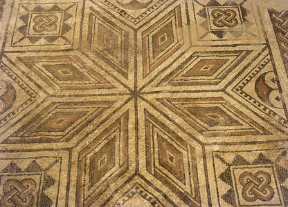 Spain. Andalusia. Almedinilla. Necropolis of El Ruedo. Roman. 4th-5th century. Mosaic.