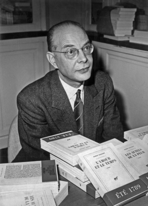 Robert Margerit (1910-1988) french writer, dedicating his book 'L'Amour et le Temps' 1963
