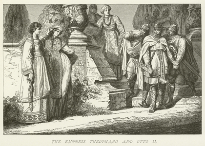 The Empress Theophano and Otto II (engraving)