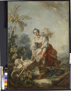 The Joys Of Motherhood (oil on canvas)