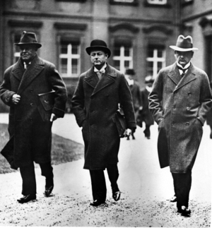 Borsig, Wittke, and Dr. Albert Voegler, 1931  (b/w photo)