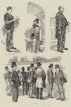 Sketches at Lloyd's (litho)
