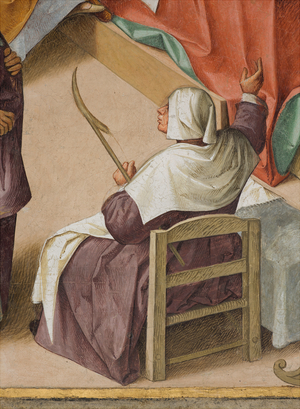 Central Nave, Second North Span, Birth of the Virgin, Boccaccio Boccaccino 1514-15, Detail