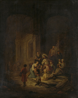 Christ Blessing the little Children, 1640 (oil on panel)