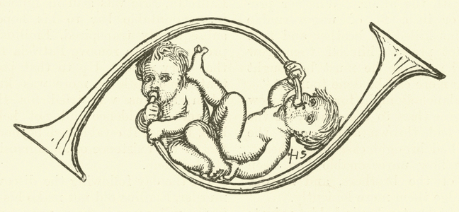 Horn with Putti (engraving)