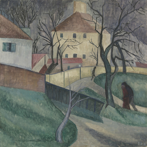 Autumn Chilliness, 1916 (oil on canvas)