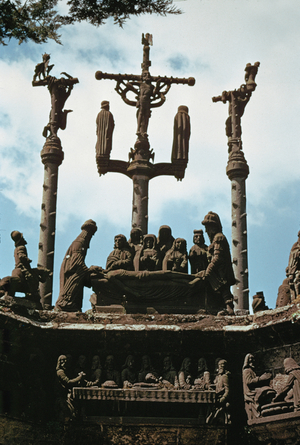 Calvary of Pleyben, Brittany (photo)
