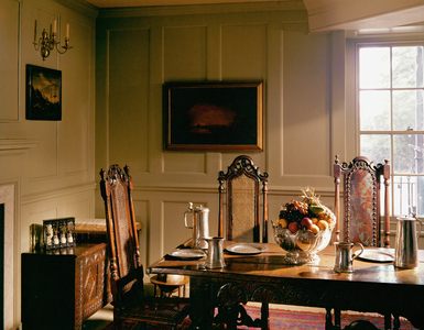 Dining-room at the Greenwich observatory, Cambridge, Great Britain (photo)