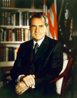 USA: Richard Milhous Nixon (January 9, 1913 - April 22, 1994) was the 37th President of the United States, serving from 1969 to 1974