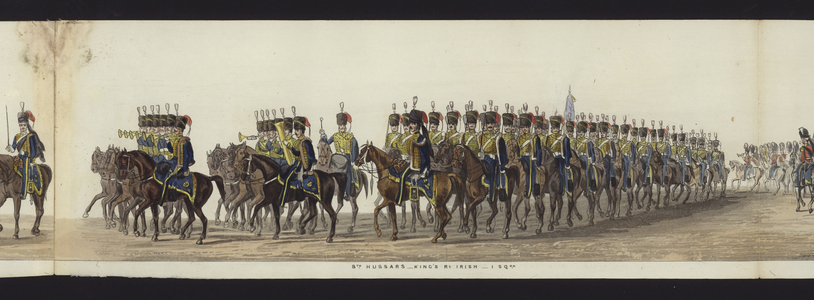 Part of the Panoramic View of the Entire Funeral Procession of Arthur, Duke of Wellington (coloured aquatint)