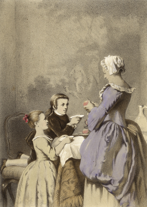 Breakfast (colour litho)