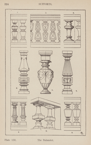 Ornament: Supports, The Balauster (engraving)