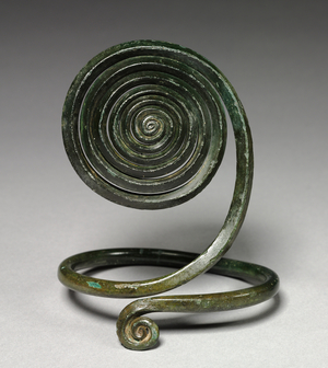 Spiral Armilla, Central Europe, c.1500 BC (bronze, wrought) 
