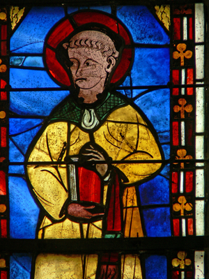 Window w21 depicting St Protais (stained glass)
