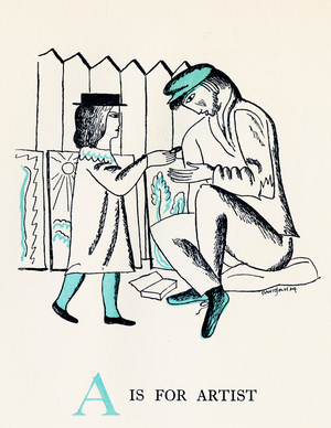 A is for artist, 1924 (print)
