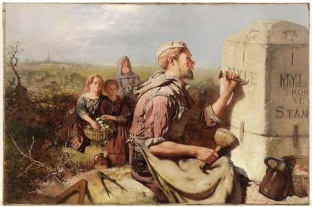 The Stonemason (oil on canvas)