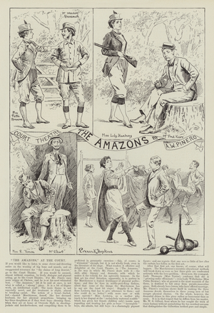The Amazons, at the Court Theatre (engraving)