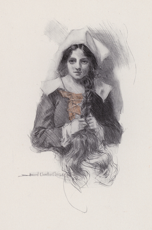 Illustration for Evangeline, A Tale of Arcadie, by Henry Wadsworth Longfellow (litho)