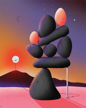 Against the sun, against us, 2020 (digital illustration)