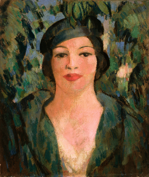 Bobbie, Champs Elysees, 1933 (oil on canvas)