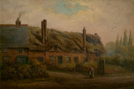 The Old Workhouse (Poor House), the Green, Belgrave, Leicestershire (oil on canvas)