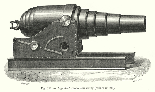Big-Will, canon Armstrong, calibre de 600 (engraving)