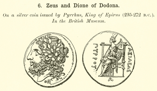 Zeus and Dione of Dodona (engraving)