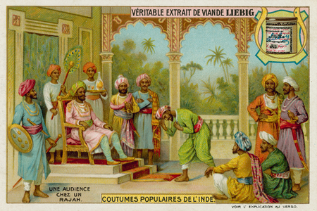 An Audience with the Rajah (chromolitho)