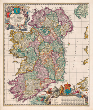 Map of Ireland, 17th century (map)
