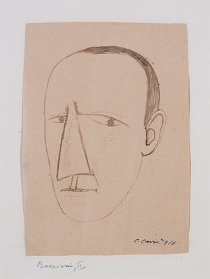 Boccioni II, 1916 (ink on paper)