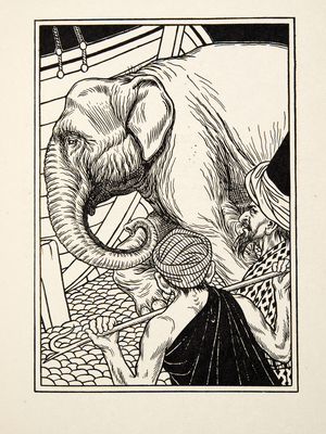 Noble Perseverance, from A Hundred  Anecdotes of Animals, pub. 1924 (engraving)