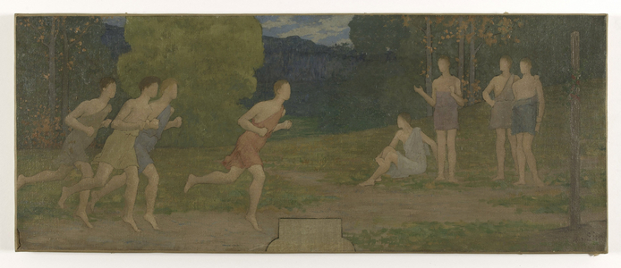 Sketch for the marriage hall at Montreuil-sous-Bois town hall: The Ephebes, 1892 (oil)