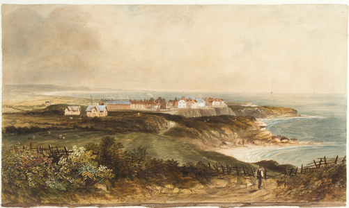 Cullercoats (bodycolour, pencil & watercolour on paper)